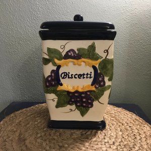 Vintage Nonni's Biscotti Cookie Jar